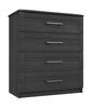 Graphite Woodgrain Andante 4 Drawer Chest