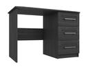 Graphite Woodgrain Andante 3 Drawer Dressing Table