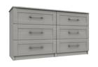 Light Grey Woodgrain Andante 3 Drawer Double Chest