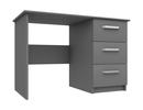 Dust Grey Gloss Arran 3 Drawer Dressing Table