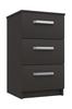 Graphite Gloss Arran 2 Drawer Bedside