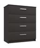 Graphite Gloss Arran 4 Drawer Chest