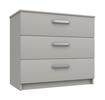 Light Grey Gloss Arran 3 Drawer Chest