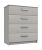 Light Grey Gloss Arran 4 Drawer Chest