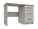 Light Grey Gloss Arran 3 Drawer Dressing Table