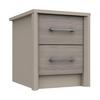 Fired Earth & Grey Oak Burford 2 Drawer Bedside