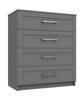 Dust Grey Gloss Calder 4 Drawer Chest