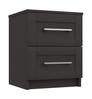 Graphite Gloss Calder 2 Drawer Bedside