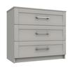 Light Grey Gloss Calder 3 Drawer Chest