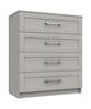 Light Grey Gloss Calder 4 Drawer Chest