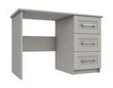 Light Grey Gloss Calder 3 Drawer Dressing Table