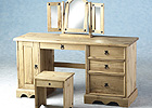 Corona Dressing Table (Stool and Mirror Optional Extras)