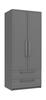 Dust Grey Gloss Isla 2 Door Combi Robe