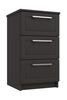 Graphite Gloss Isla 3 Drawer Bedside