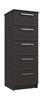 Graphite Gloss Isla 5 Drawer Tallboy