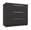 Graphite Gloss Isla 3 Drawer Chest