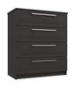 Graphite Gloss Isla 4 Drawer Chest