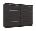 Graphite Gloss Isla 4 Drawer Double Chest