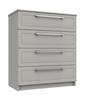 Light Grey Gloss Isla 4 Drawer Chest