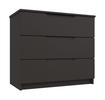 Graphite Gloss Sonata 3 Drawer Chest