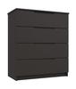 Graphite Gloss Sonata 4 Drawer Chest