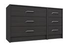 Anthracite Oak Marlow 3 Drawer Double Chest