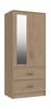 Oak Marlow 2 Door Combi Robe with Mirror