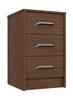 Walnut Marlow 2 Door RobeMarlow 3 Drawer Bedside