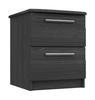 Graphite Woodgrain Midhurst 2 Drawer Bedside