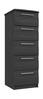 Graphite Woodgrain Midhurst 5 Drawer Tallboy