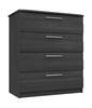 Graphite Woodgrain Midhurst 4 Drawer Chest