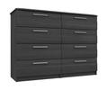 Graphite Woodgrain Midhurst 4 Drawer Double Chest