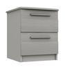 Light Grey Woodgrain Midhurst 2 Drawer Bedside