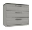 Light Grey Woodgrain Midhurst 3 Drawer Chest