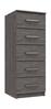 Dark Grey Oak Minnesota 5 Drawer Tallboy