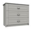 Dust Grey and Light Grey Skye 3 Drawer Chest