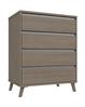 Grey Oak Tamar 4 Drawer Chest