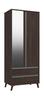 Truffle Oak Tamar 2 Door Combi Robe with Mirror