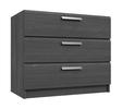 Graphite Waterfall 3 Drawer Chest