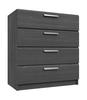 Graphite Waterfall 4 Drawer Chest