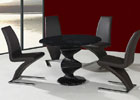 Cordoba Dining Set in Black Glass