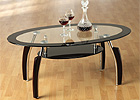 Elena Coffee Table - Black Glass