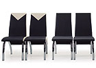 G614 Chairs - Shown in Black, Red & Off White