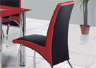 Medium Back G614 Chairs - Shown in Black & Red
