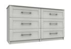 White Woodgrain Andante 3 Drawer Double Chest