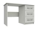 White Woodgrain Andante 3 Drawer Dressing Table