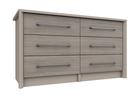 Fired Earth & Grey Oak Burford 3 Drawer Double Chest