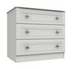 White Canterbury 3 Drawer Chest