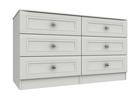 White Canterbury 3 Drawer Double Chest