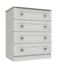 White Canterbury 4 Drawer Chest